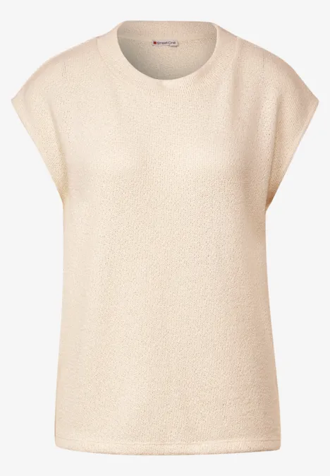 T-Shirt ärmellos lucid white