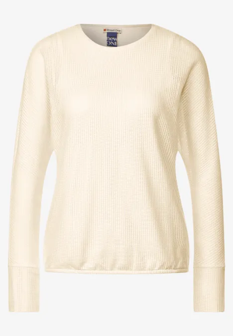 2 in 1 Langarmshirt lucid white