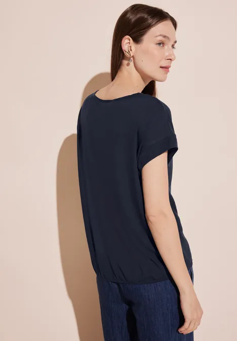 Cupro T-Shirt deep blue
