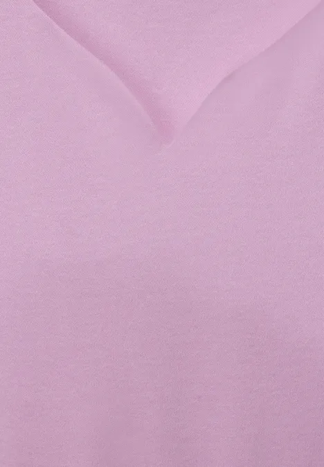 T-shirt avec encolure en forme de cœur cherry blossom rose