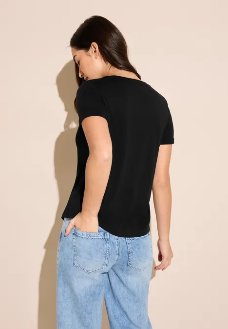 Print T-Shirt Black