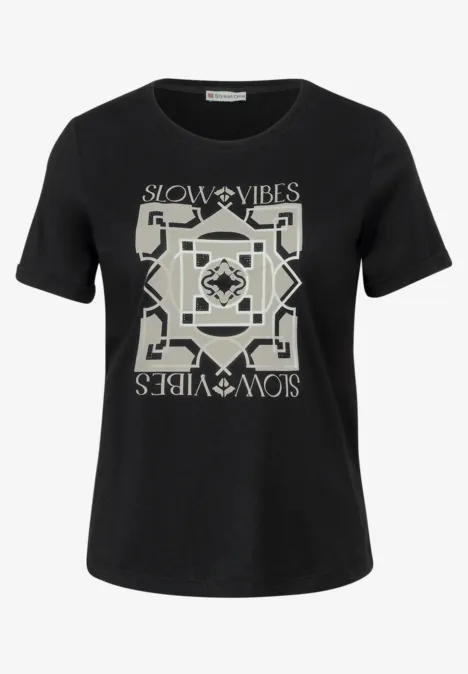 Print T-Shirt Black