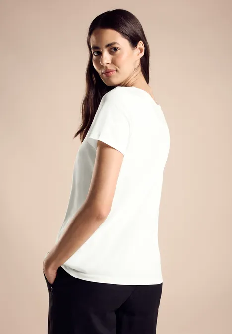 T-Shirt mit Print off white