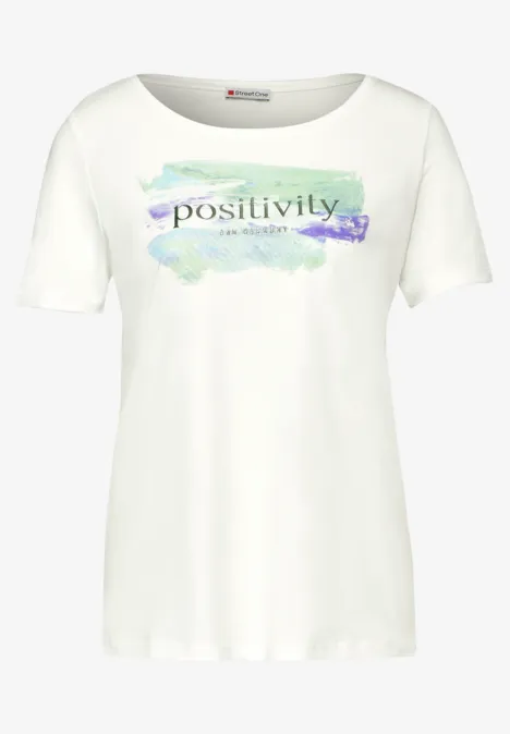 T-Shirt mit Print off white
