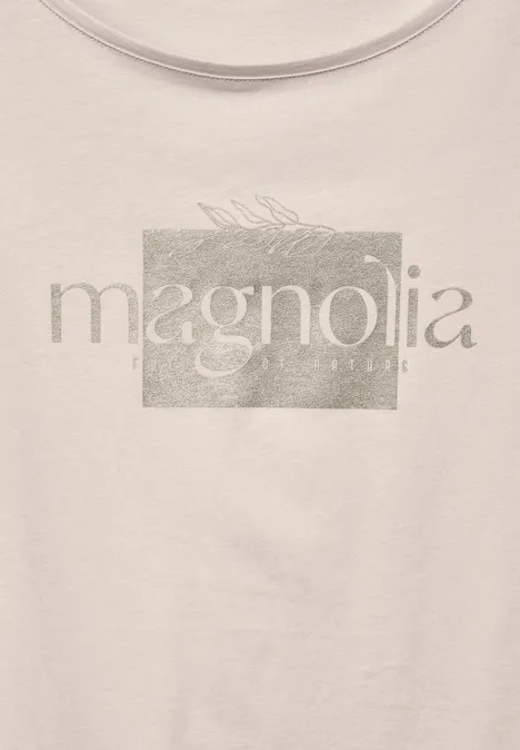 T-Shirt mit Frontprint smooth sand beige T-Shirt mit Frontprint smooth sand beige