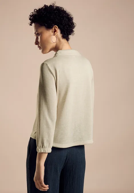 Leinenlook Kurzjacke smooth sand beige Leinenlook Kurzjacke smooth sand beige