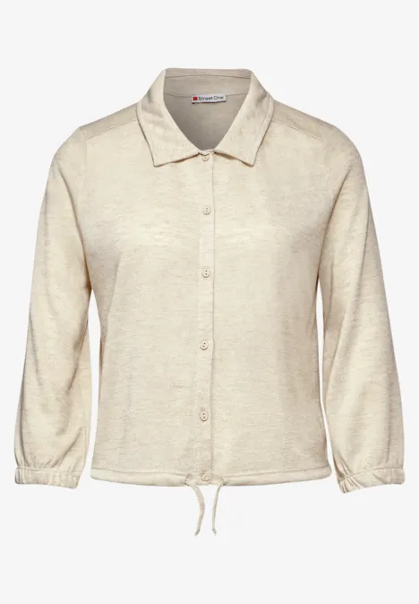 Leinenlook Kurzjacke smooth sand beige Leinenlook Kurzjacke smooth sand beige