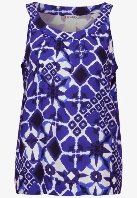 Top mit Print violet blue