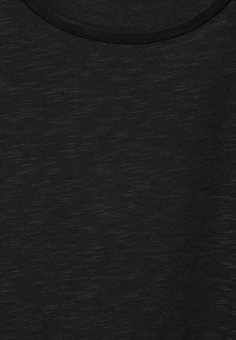 T-Shirt mit Spitze Black