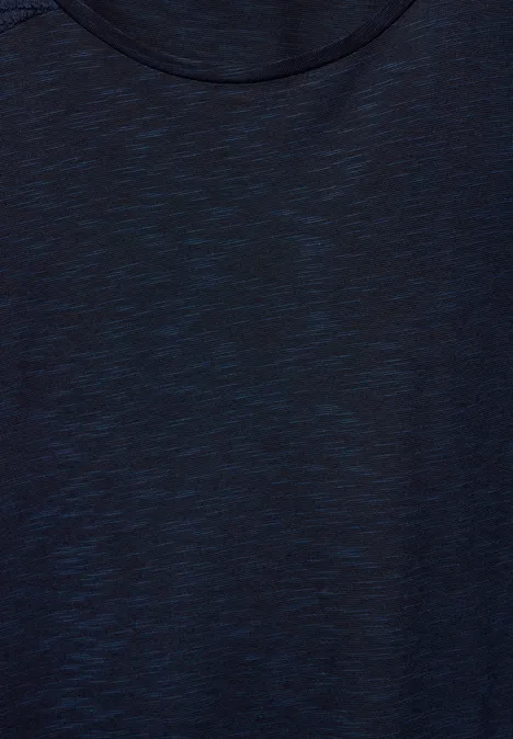 T-Shirt mit Spitze deep blue