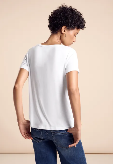 T-Shirt mit Schriftzug White