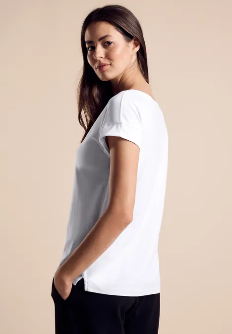 T-shirt met print White