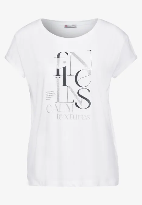 T-Shirt mit Print White T-Shirt mit Print White