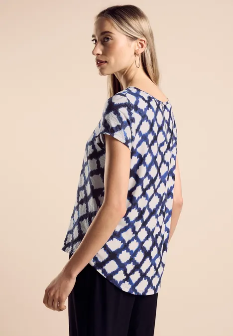 Bedrucktes T-Shirt space blue