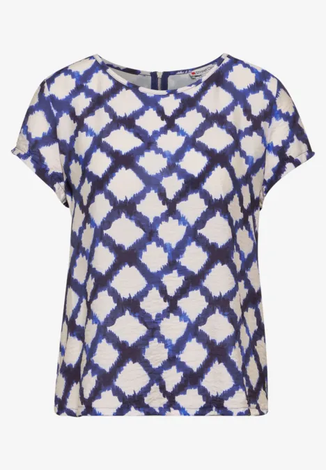 Bedrucktes T-Shirt space blue