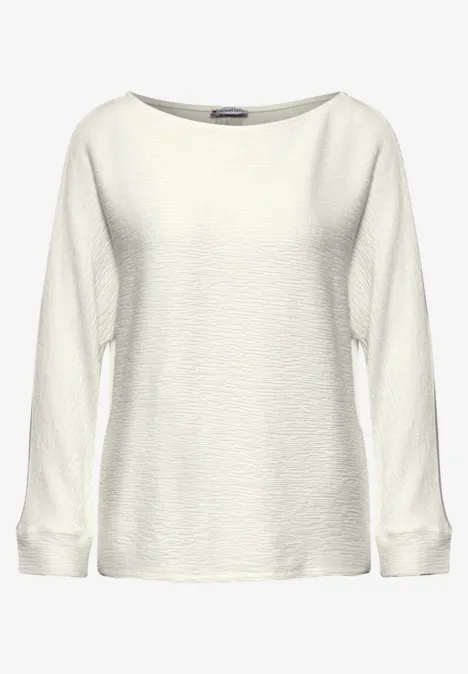 Strukturshirt off white