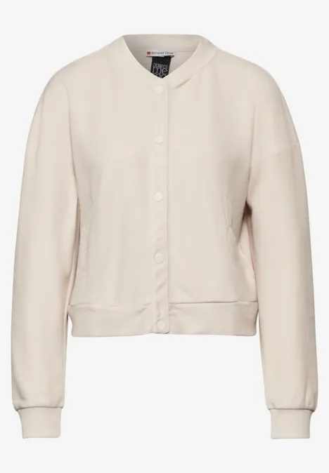 Kurze Jacke smooth sand beige