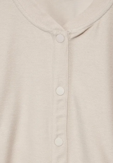 Kurze Jacke smooth sand beige