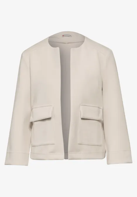 Veste ouverte smooth sand beige