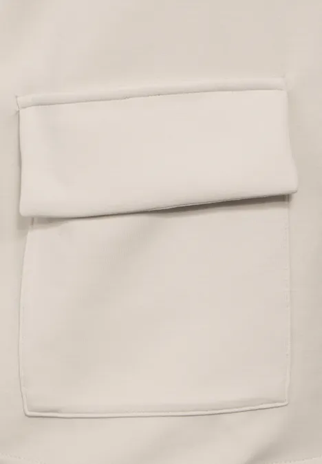 Veste ouverte smooth sand beige