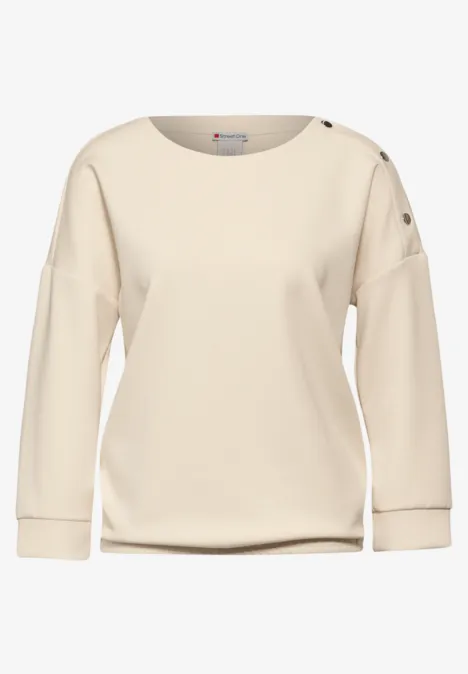Shirt im Silk Look lucid white