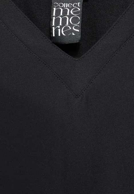 Chiffon-Shirt Black