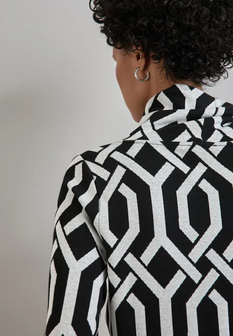 Jaquard-Shirt Black