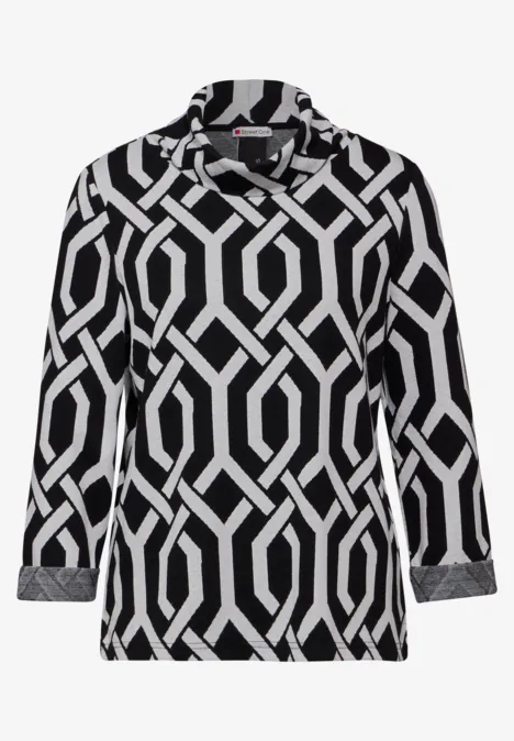 Jaquard-Shirt Black