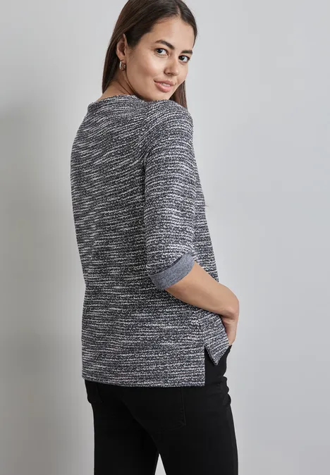 Bouclé Shirt Black