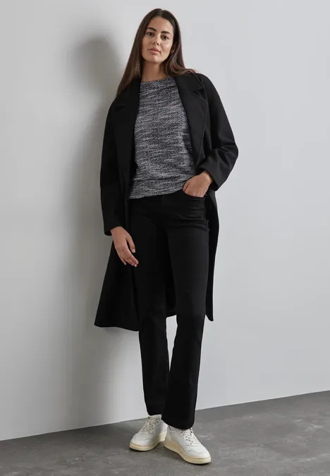 Bouclé Shirt Black