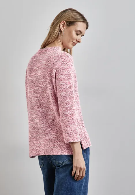 Bouclé Shirt autumn red