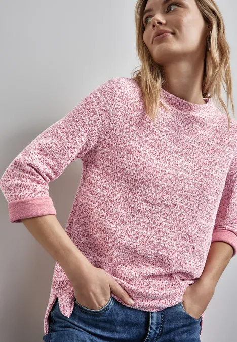 Bouclé Shirt autumn red