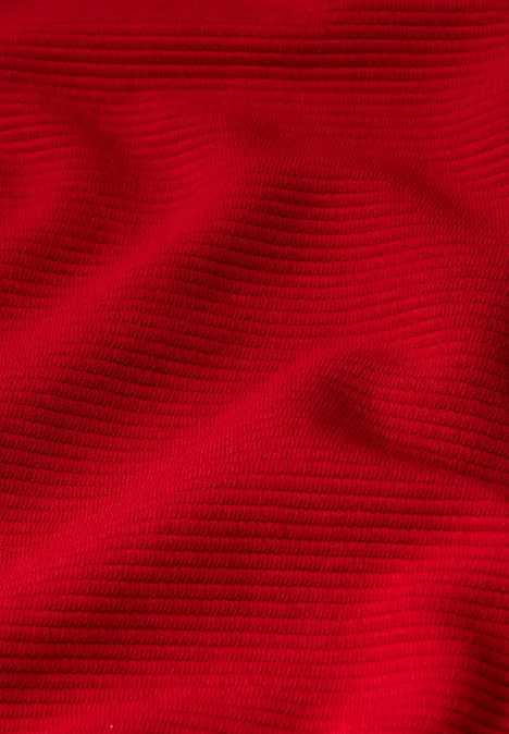 T-shirt à motifs structurés autumn red