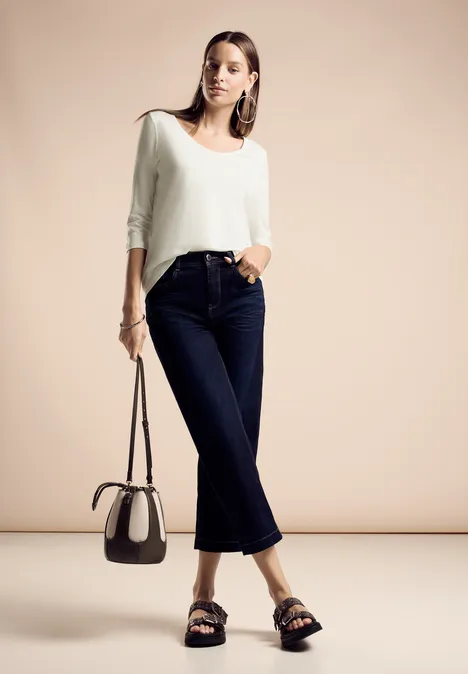 Shirt mit 3/4-Arm off white