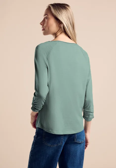 Shirt mit 3/4-Arm seafoam green