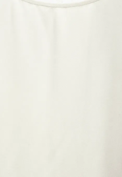 Materialmix-Shirt off white