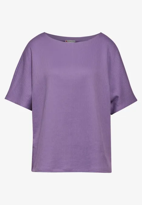 Strukturshirt light violet