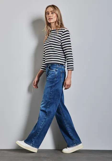 Gestreiftes Shirt deep blue
