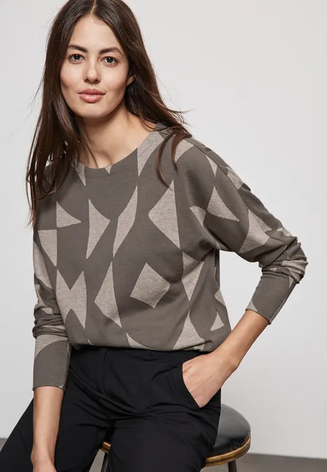 Jaquard-Shirt rich mocha