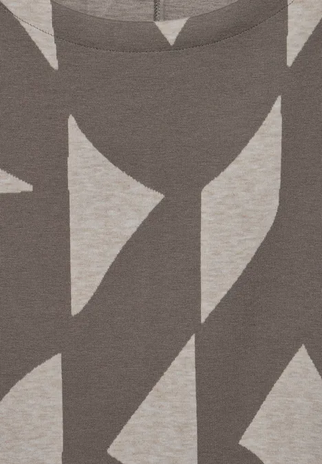 Jaquard-Shirt rich mocha