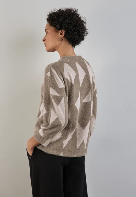 Flauschiges Shirt rich mocha