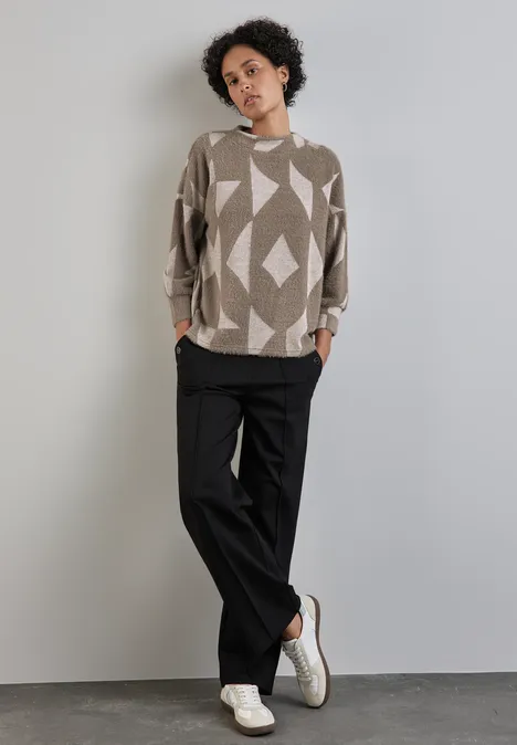 Flauschiges Shirt rich mocha