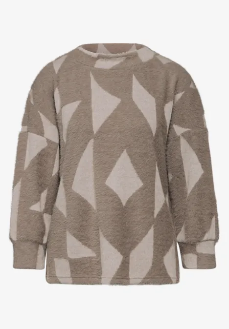 Flauschiges Shirt rich mocha