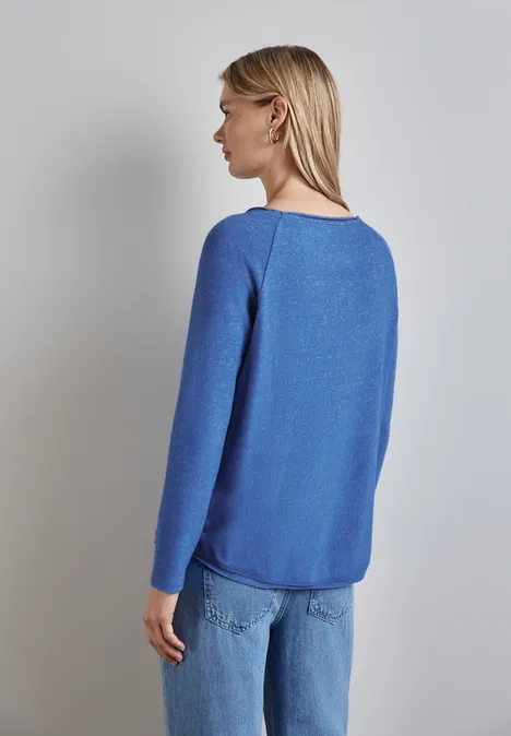 Langarmshirt odyssey blue mel.