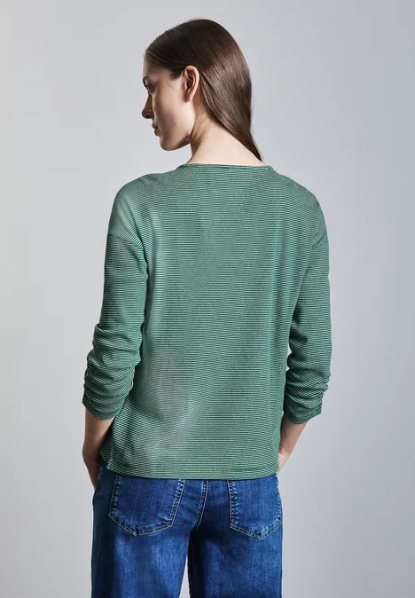 T-shirt à rayures gentle green