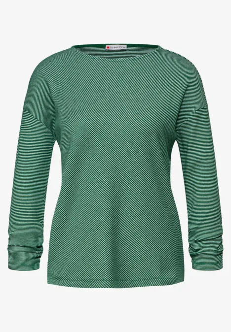 T-shirt à rayures gentle green