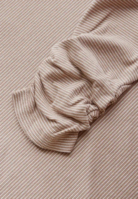 T-shirt à rayures soft mocha