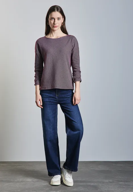 Gestreiftes Shirt caspia purple