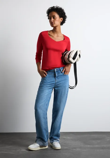 Langarmshirt Carreé mandarin red Langarmshirt Carreé mandarin red