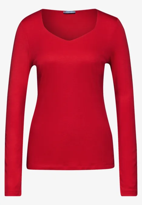 Langarmshirt Carreé mandarin red Langarmshirt Carreé mandarin red